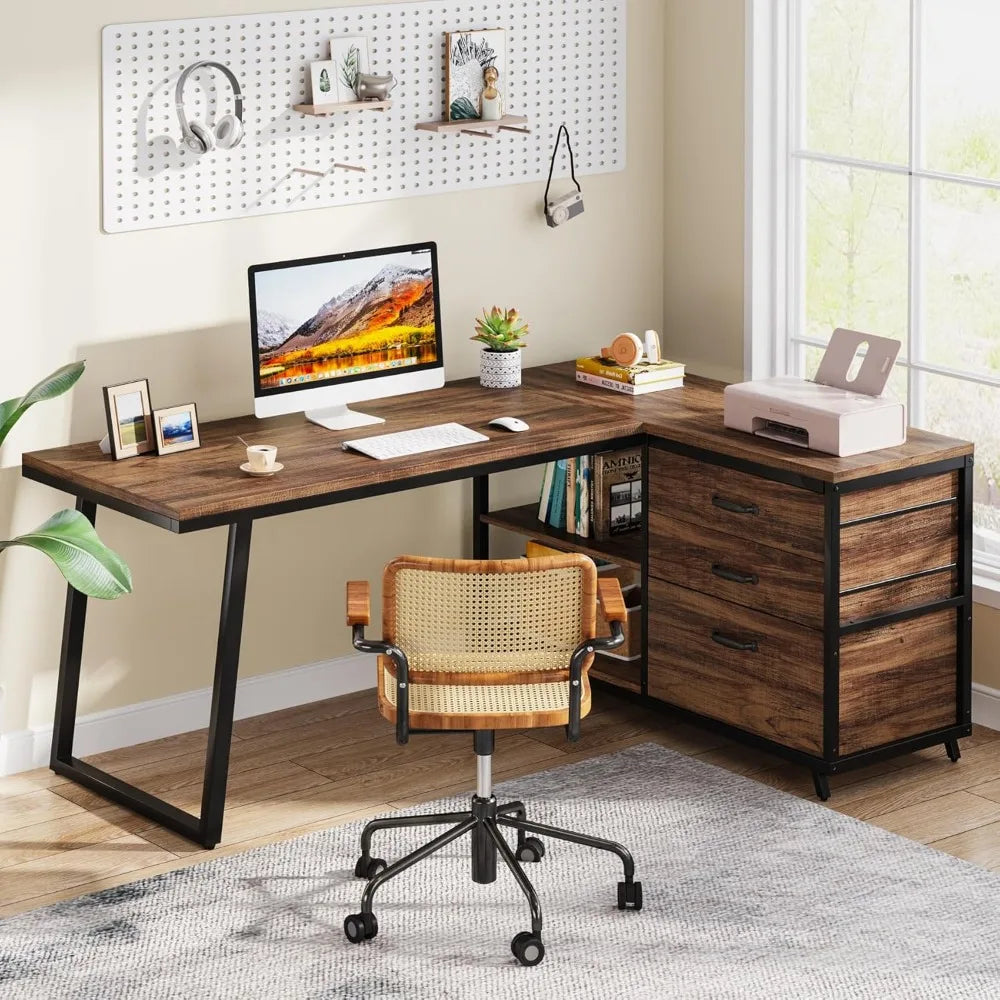 Office Desk with Storage