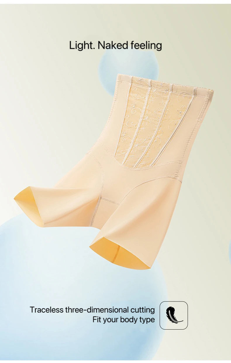 1pcs Seamless Belly Shaping Briefs Embroidery Lifting Hip Pants Slimming Panties Women Potent Shaper Underwear Safety Panty