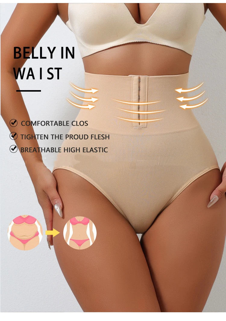 1pcs Women High Waist Shaping Briefs Buckle adjustment Body Shaper Slimming Underwear Butt Lifter Control Pantie Shapewear Pant