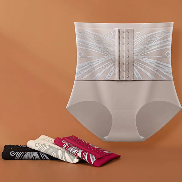 High Waist Slimming Shaping Panties Buckle Shapewear Postpartum Body Shaper Belly Contracting Lingerie Butt Lifting Briefs