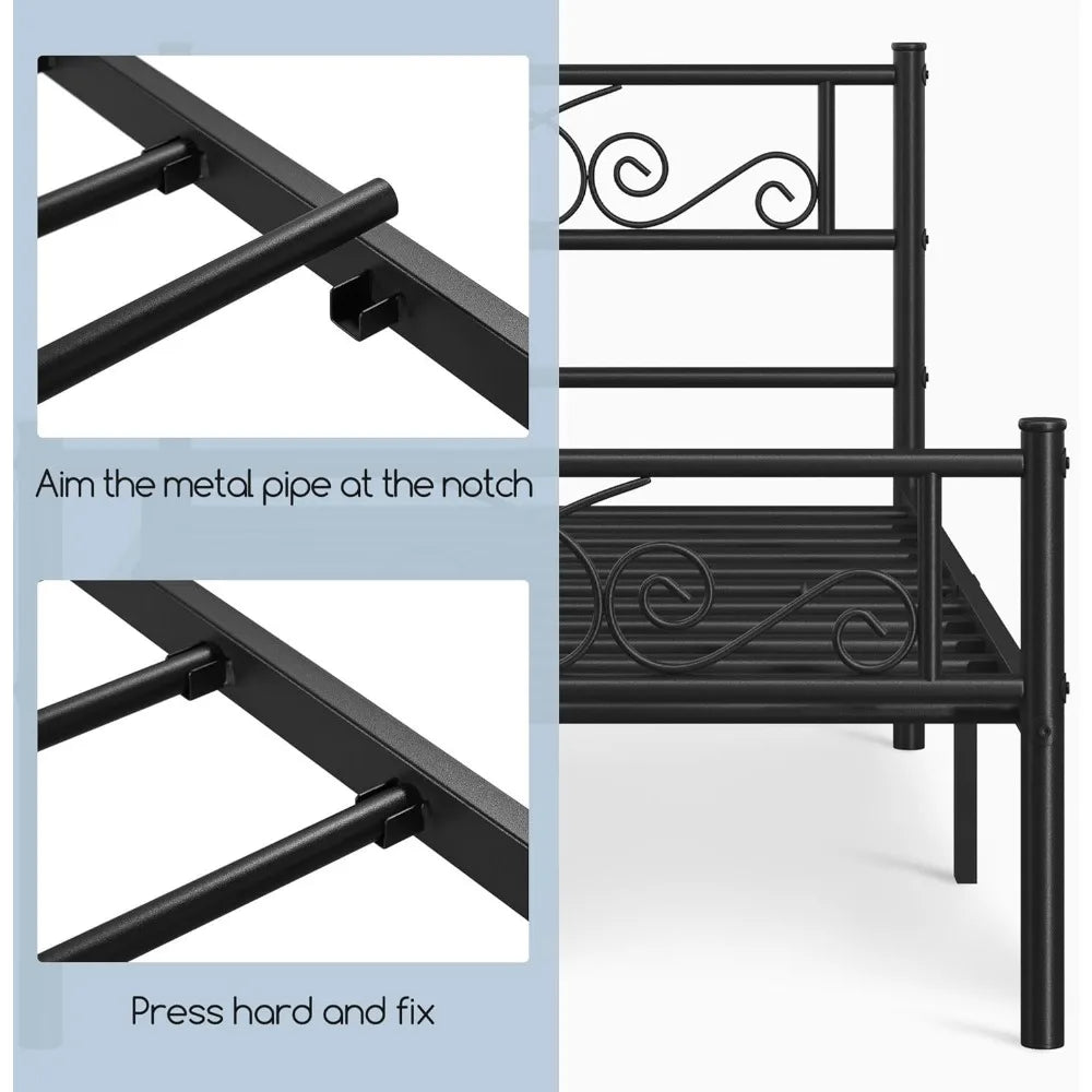 Twin Metal Platform Bed Frame