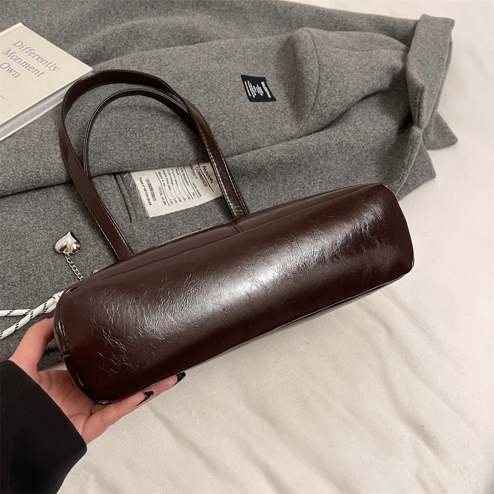 MOODS Belt Buckle Design Shoulder Satchels Bag For Women 2025 New In Luxury Designer Handbags Branded Fashion Totes With Pendant