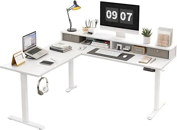 L Shaped Electric Standing Desk