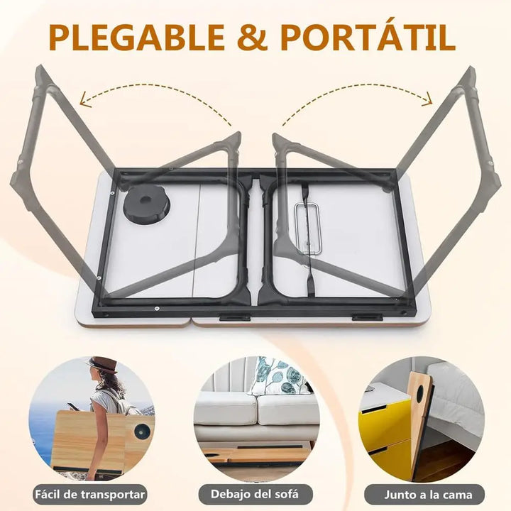 Adjustable Foldable Bed Table Desk