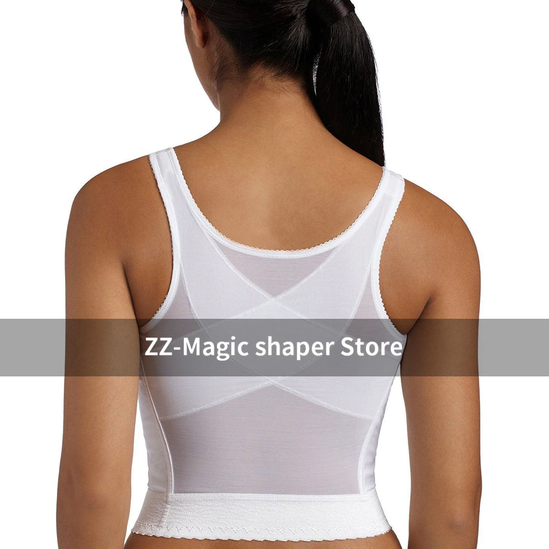 Longline Wireless Expandable Cup Bra Tummy Control Underwear Corset Waist Trainer Sexy Body Shape Push Up Breathable Lingerie