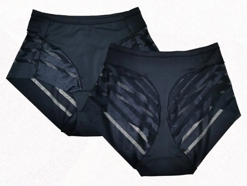 High Rise Briefs Women Seamless Panties High Elastic Panties Tummy Control Shapewear Glossy Underwear Sexy Lingerie M-3XL