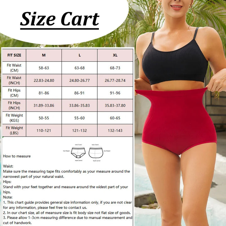3PCS Women Seamless Shapewear Panties High Waist Slimming Briefs Female Butt Lifter Underwear Ladies Tummy Control Sexy Lingerie