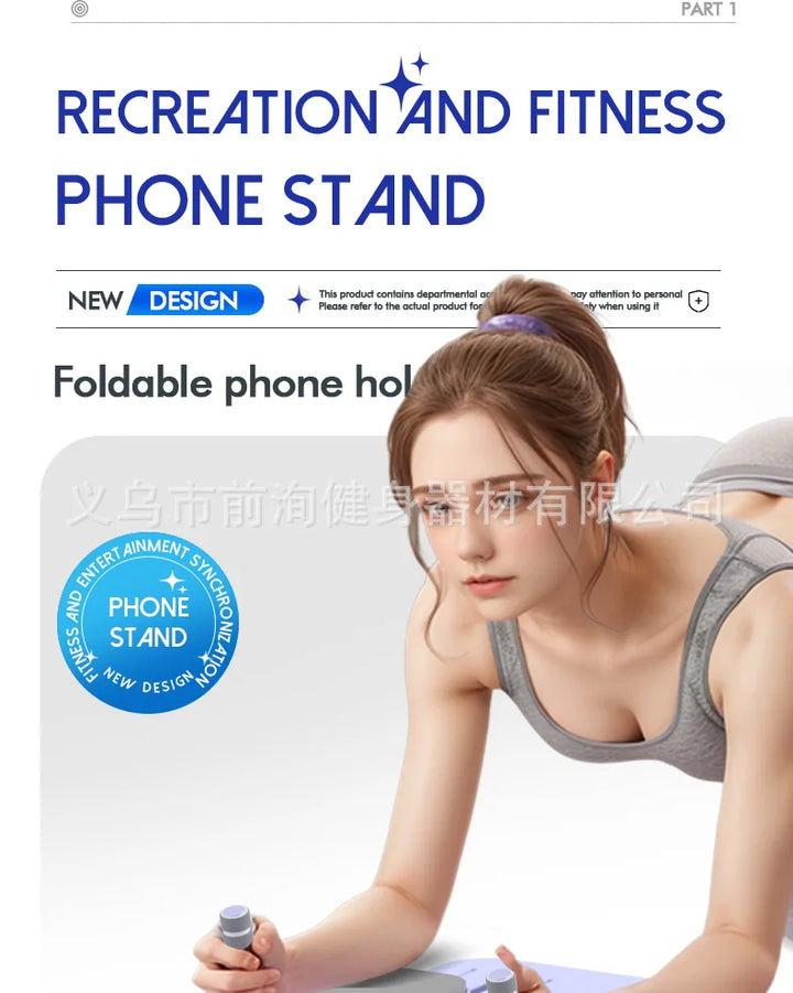 Multifunctional Fitness Board with Automatic Rebound, Foldable Exercise Machine - Full Body Exercise Equipment, Home Pilates