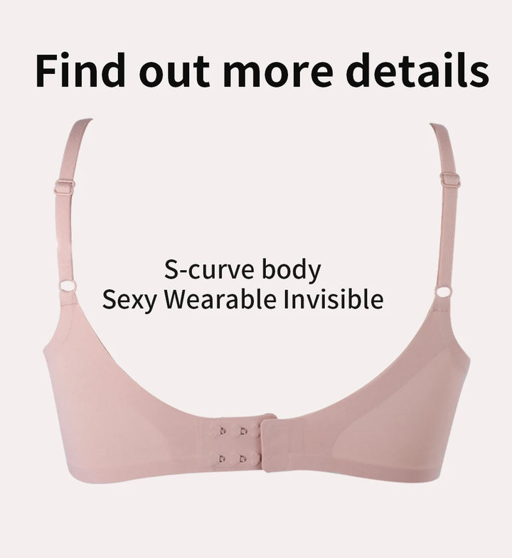 Large 2 In 1 Silicone Breast Pocket Bra Underwear Small Chest Becoming a Big Chest Pad Simulation Cartoon Chest Seamless
