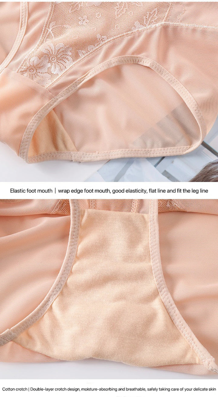 1pcs Women Belly Shaping Briefs Lace High Waist Abdomen Lifting Hip Pants Thin Slimming Panties Postpartum Shaper Underwear