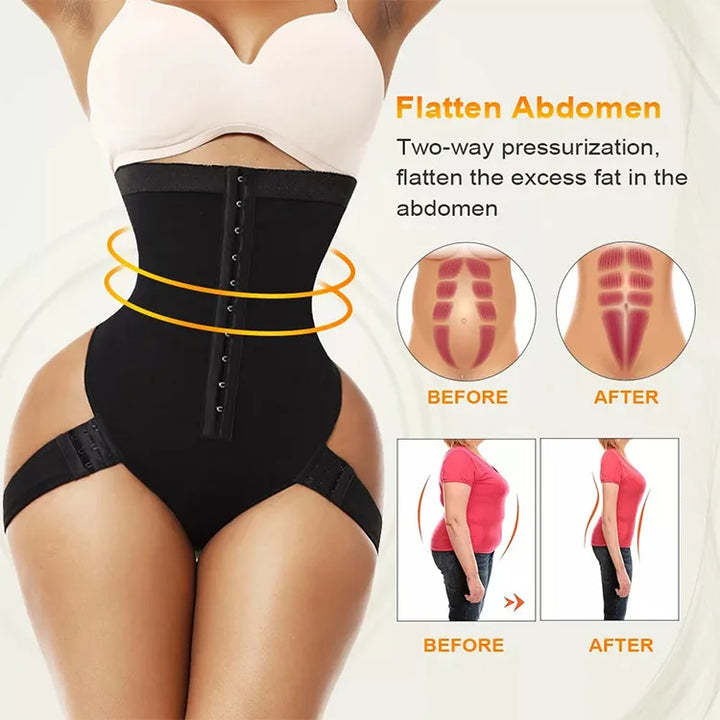 High Waist Abdomen Butt Lifter Control Panties Brief Booty Lift Seamless Shapewear Slimming Pulling Underwear Body Shaper