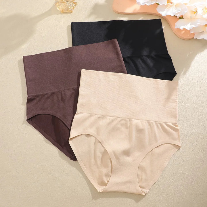3PCS/Set Women High Waist Shapewear Seamless Slimming Panties Butt Lifter Control Briefs Women Elastic Body Shaper Bodysuit