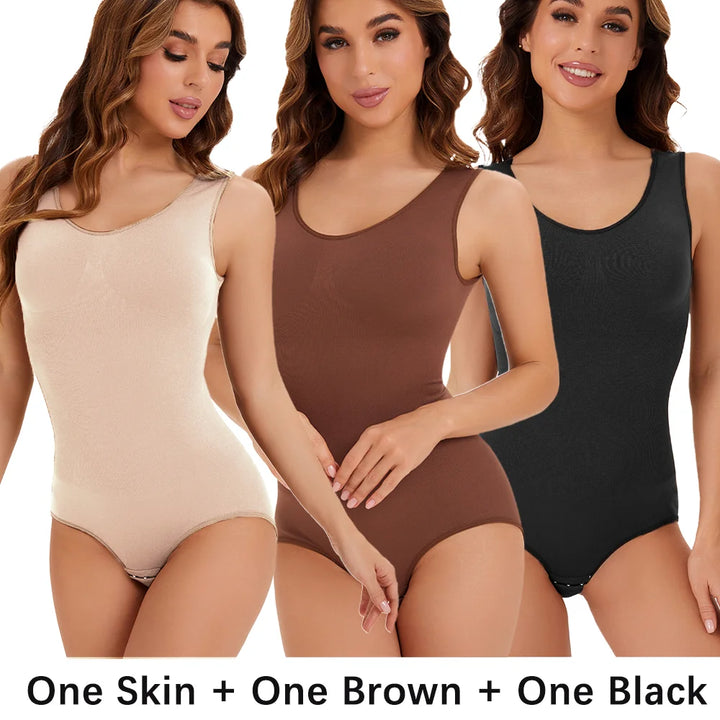 Molasus Bodysuit Women Slimming Shapewear Corset Reducing Body Shaper Modeling Underwear Tummy Control Panties Briefs Large Size