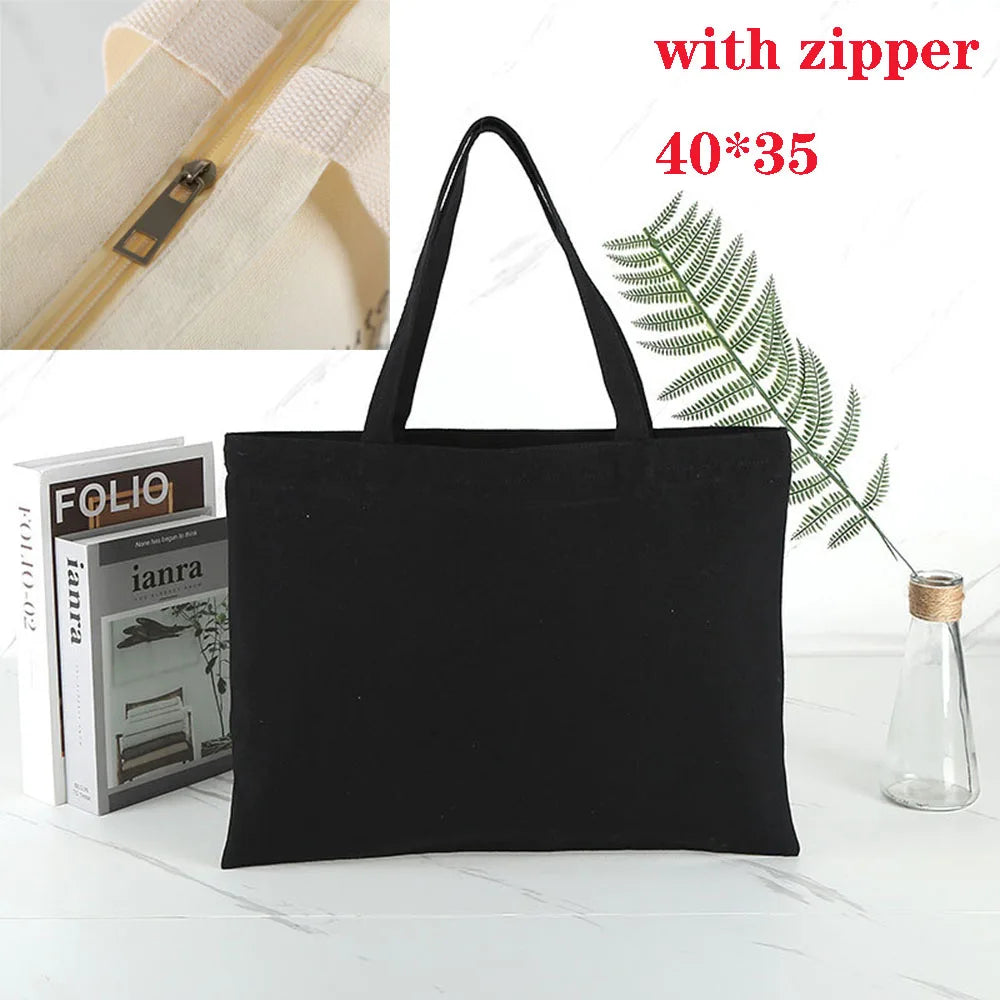 Canvas Bag Grocery Bag Food shopper Bag Eco-Friendly foldable Bag folding Pocket Tote Portable Shoulder Handbags Shopping bag