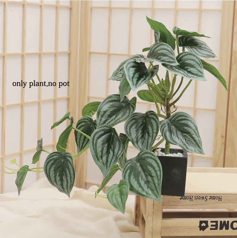 Artificial Turtle Back Leaf Plant Décor