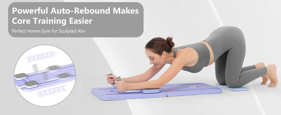 Multifunctional Fitness Plate Abdominal Board Push up Board automatic rebound abdominal muscle curling, Home Fitness Shape
