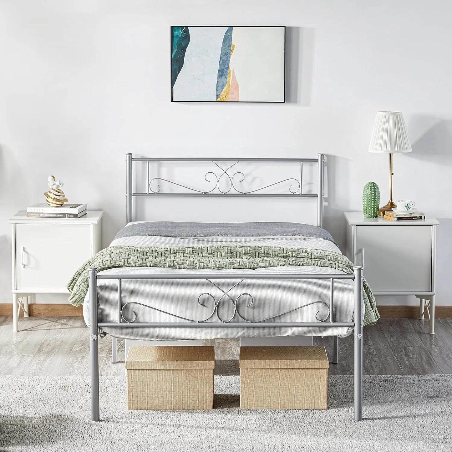 Twin Metal Platform Bed Frame