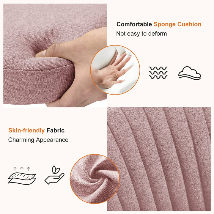 JHK Armless Vanity Swivel Chair