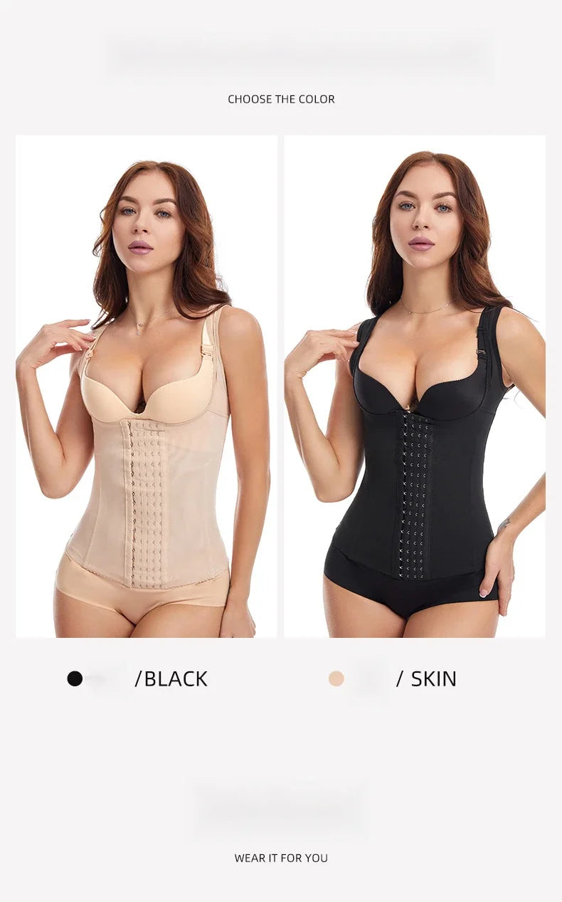 Plus Size Slimming Shirt Thin Seamless Body Shaper Women's Tummy Control High Waist Tank Top Invisible Shapewear