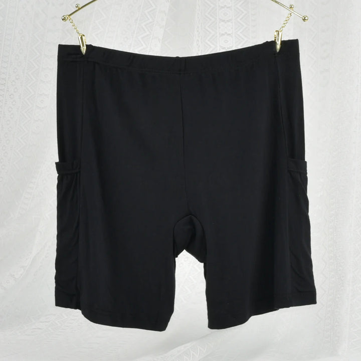 1pc Women's Plus Size Modal Safety Shorts Pants Tummy Control Anti-Slip No Trace Underwear with Pocket Stretchy Soft Leggings