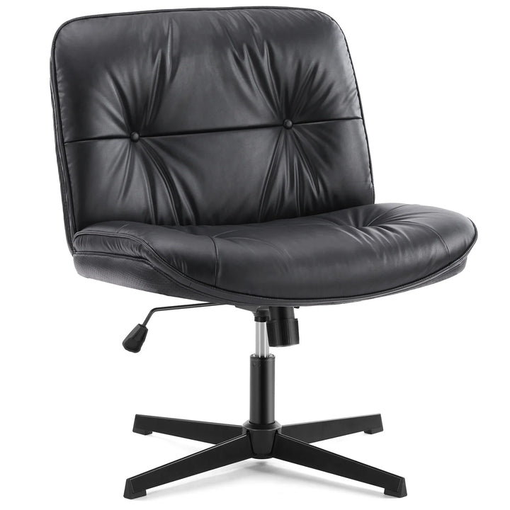 JHK Armless PU Leather Office Chair