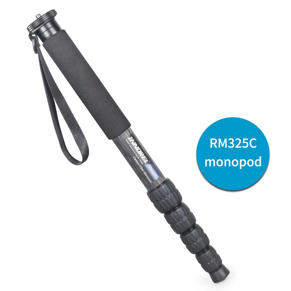 RM285C/RM325C Professional Carbon Fiber Monopod for Canon Nikon Sony DSLR Camera Video Camcorder 5-Section Photography Bracket
