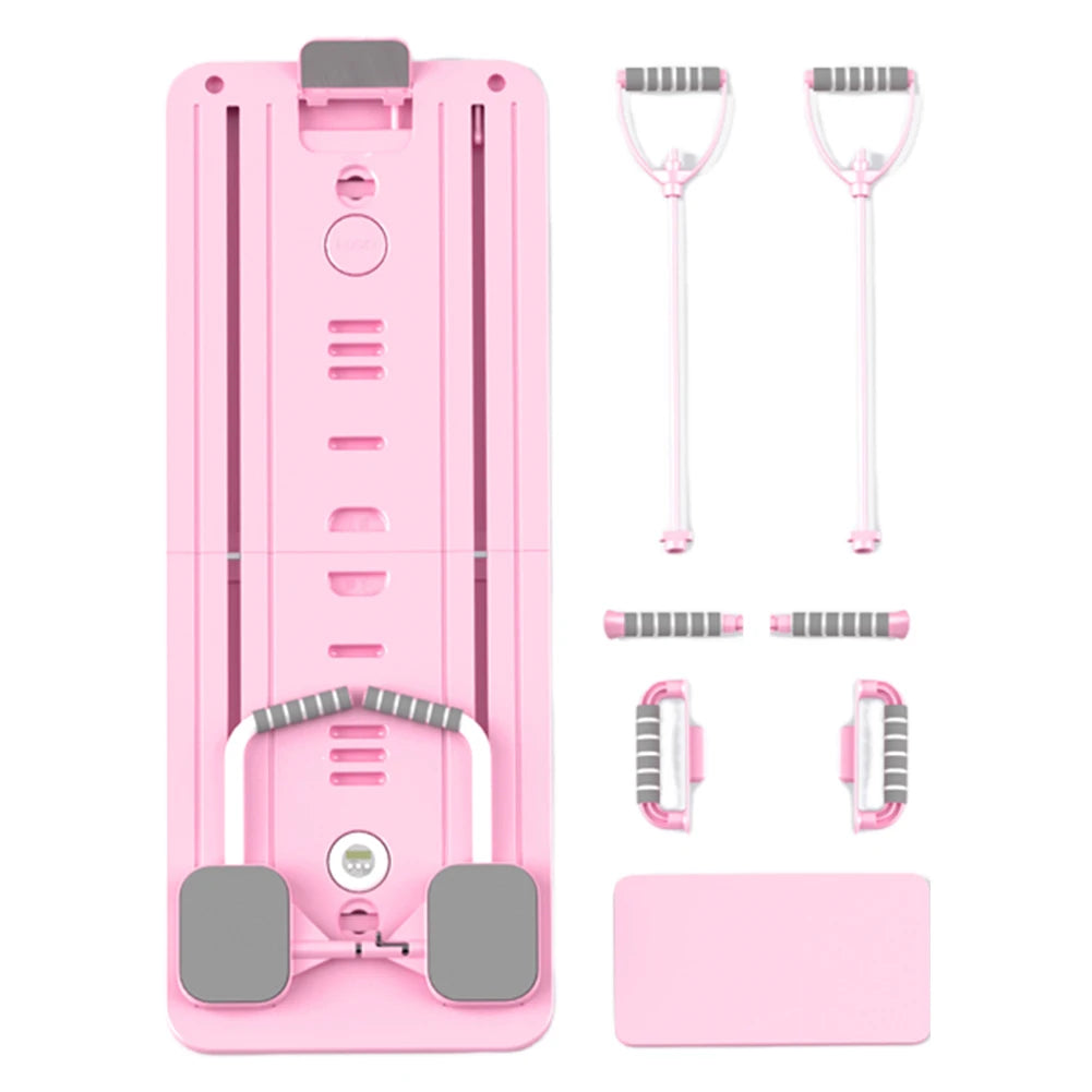 Abdominal Exercise Board with Timer Fitness Board Push-up Bar Leg & Arm Training Multifunctional Pilates Reformer Set Equipment