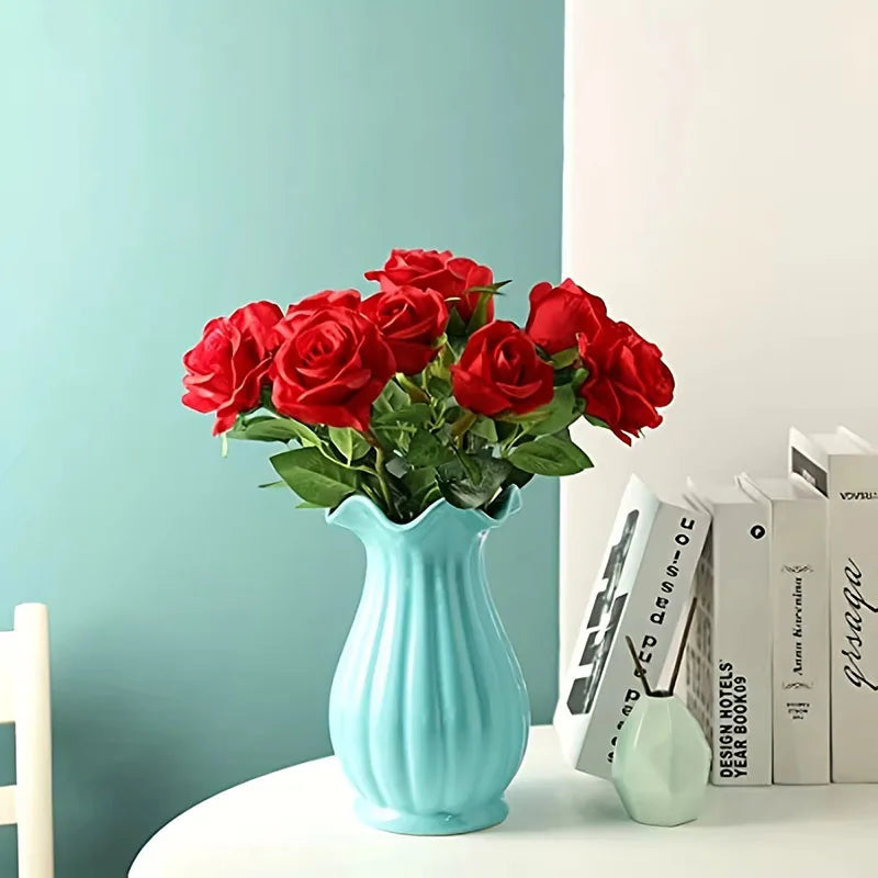 Artificial Flannel Rose Bouquet