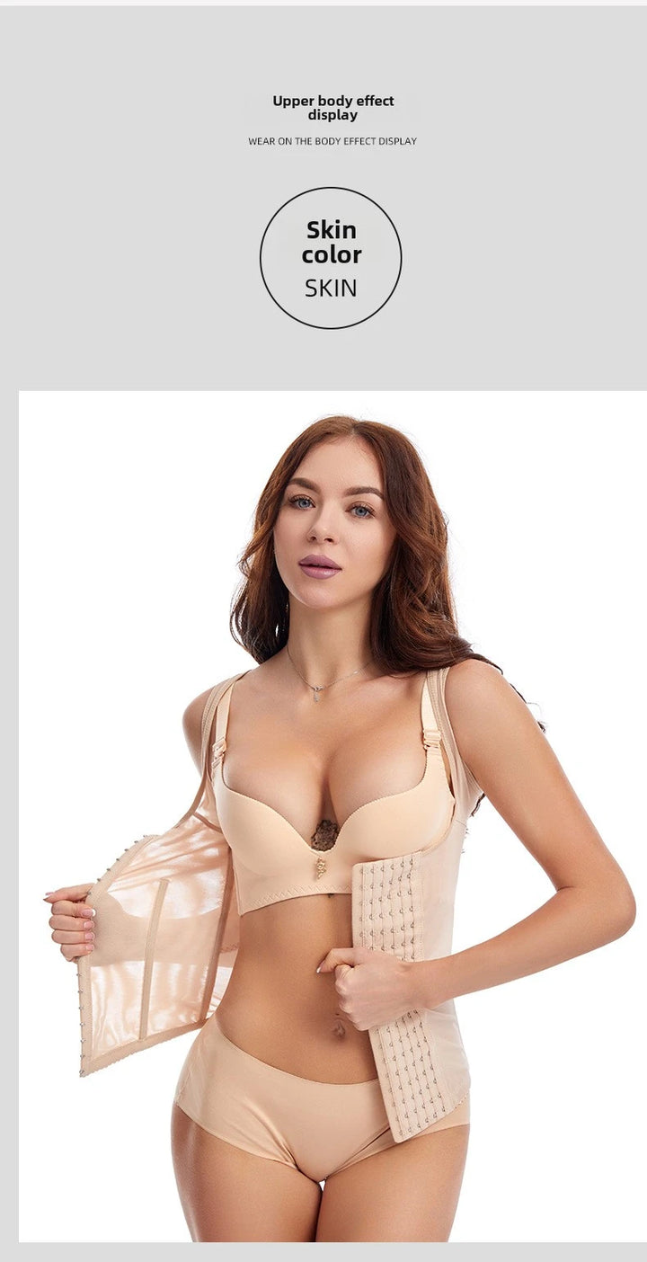 Plus Size Slimming Shirt Thin Seamless Body Shaper Women's Tummy Control High Waist Tank Top Invisible Shapewear