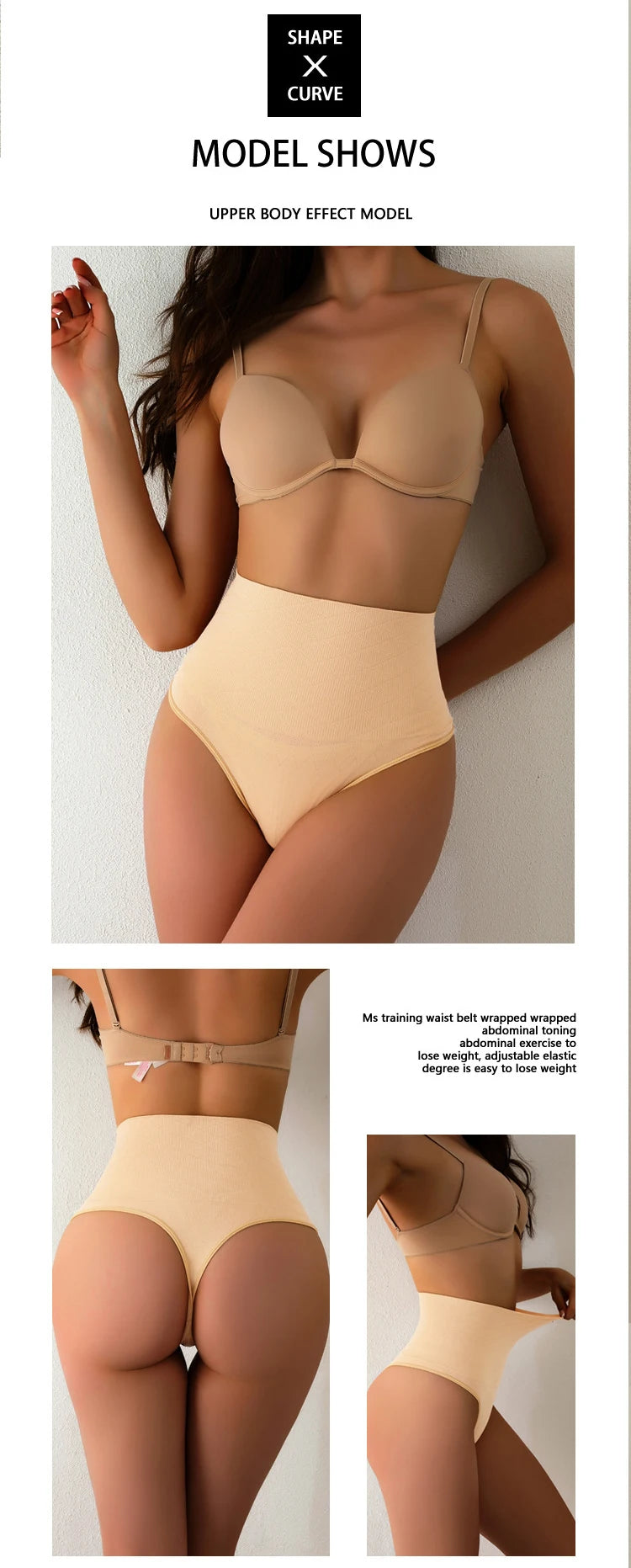 High Waist Tummy Control Panties Women Thong Panty Shaper Slimming Underwear Butt Lifter Belly Shaping Cincher Brief Body Shaper