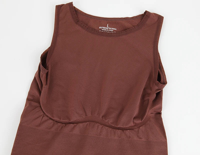 MISSMOLY Bodysuits Sexy Sleeveless Crew Neck Shapewear Thong for womens Waist Trainer Tanks Tops Slim Tummy Control Body Shaper