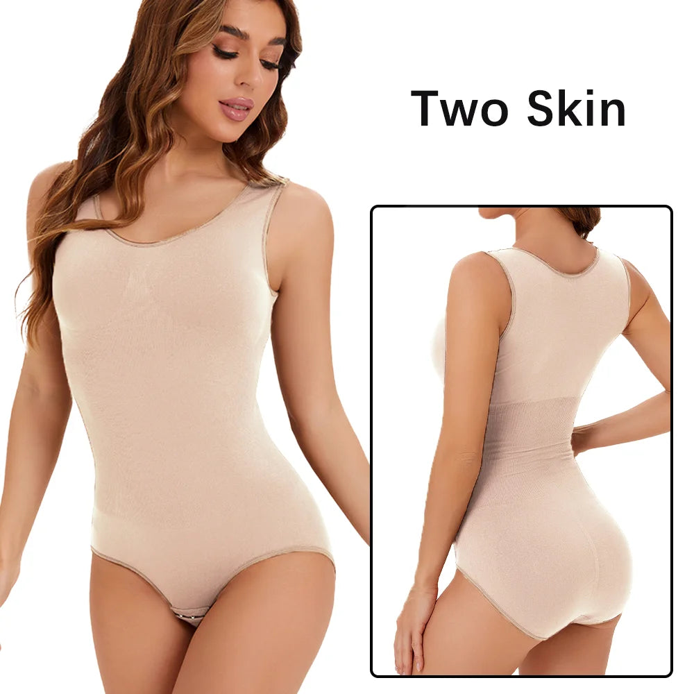 Molasus Bodysuit Women Slimming Shapewear Corset Reducing Body Shaper Modeling Underwear Tummy Control Panties Briefs Large Size