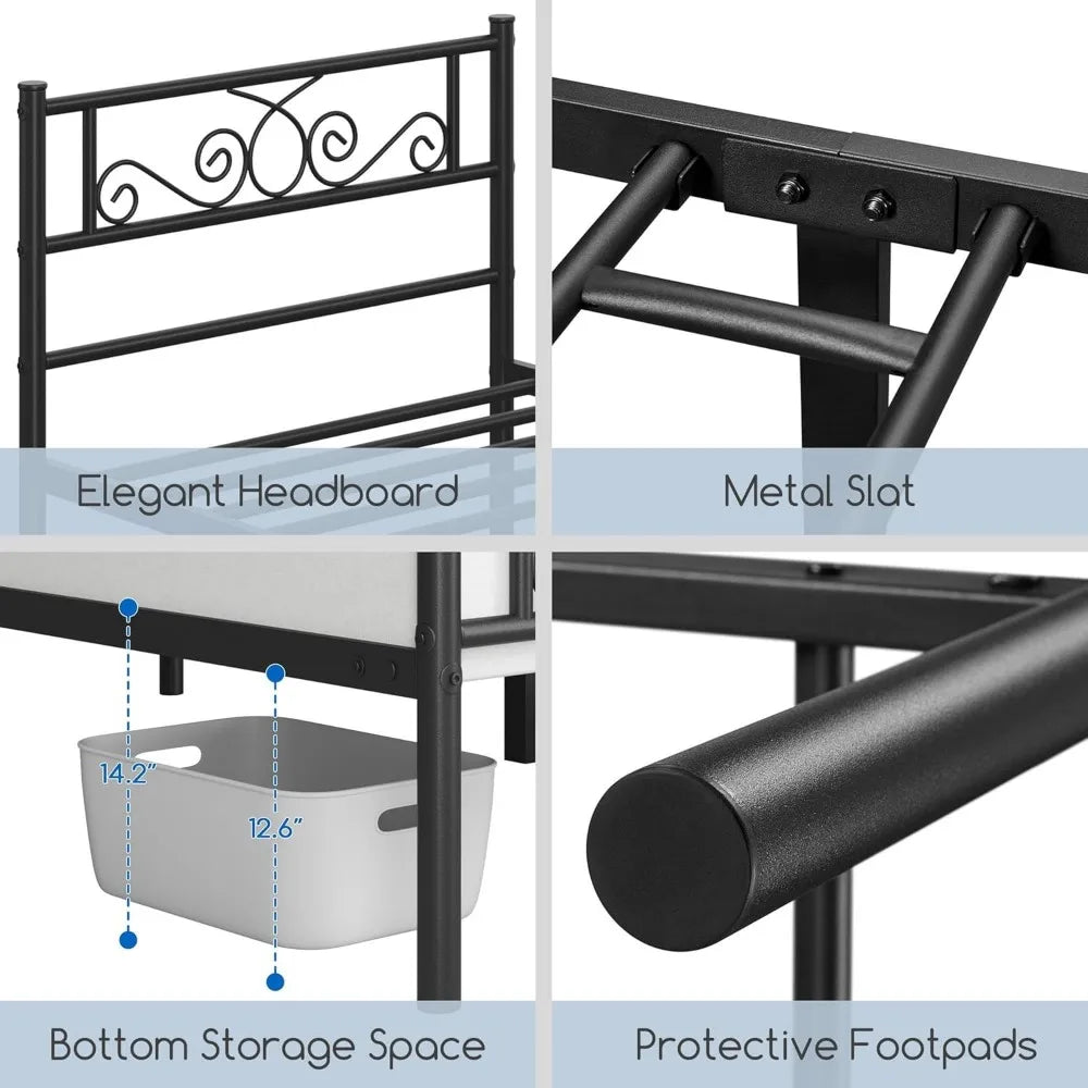 Twin Metal Platform Bed Frame