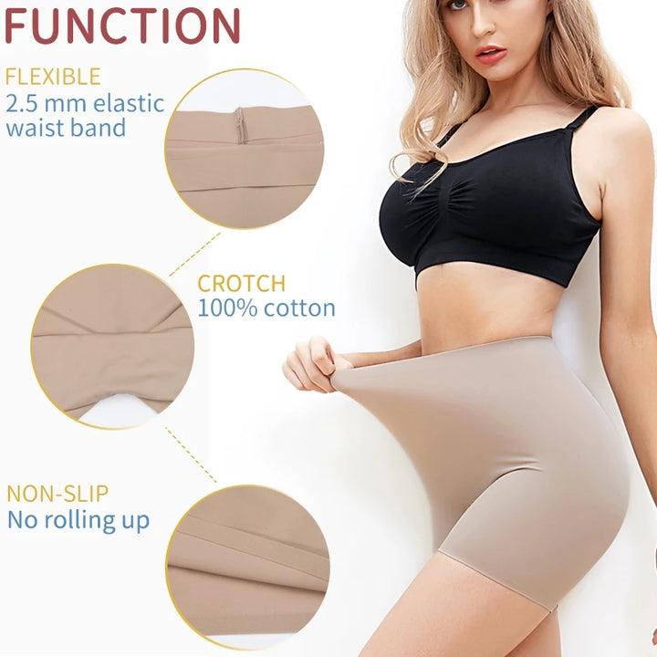 Womens High Waisted Shaper Shorts Smooth Shaping Boyshorts Panties Tummy Control Underwear Slimming Shapewear Short