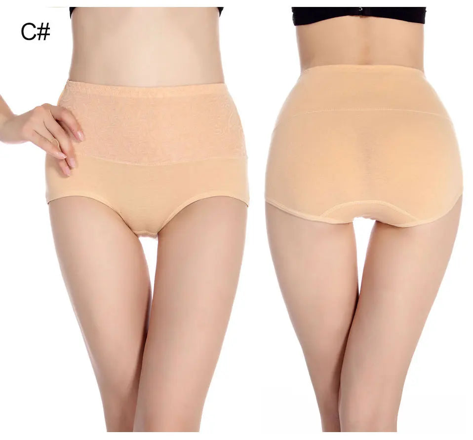Cotton Underwear Women High Waist Lingerie For Ladies Briefs Tummy Control Panties C-Section Recovery XXXXL Plus Size Underpants