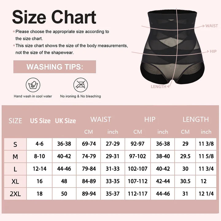 High Waisted Body Shaper X-shaped Girdles Tummy Control Shapewear Panties Slimming Waist Trainer Butt Lifter Underwear Shapers