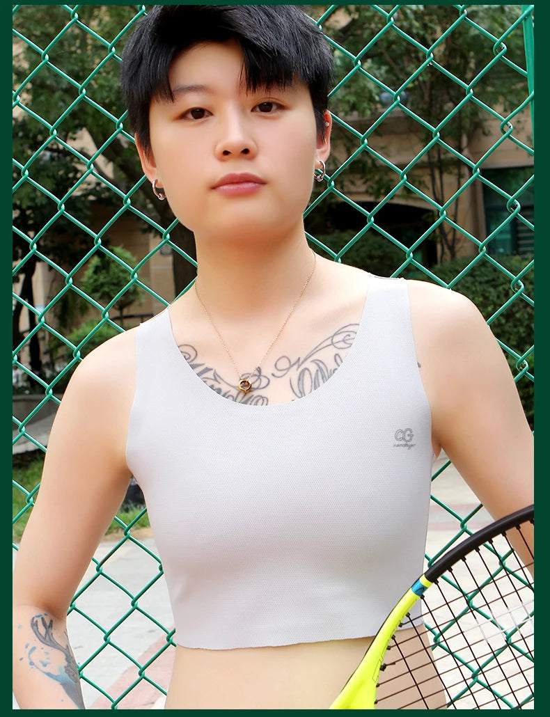 Pullover Chest Binder Flat Slim Breast Binder No Metal Trans Binder Sportswear FTM Lesbian Bra For Woman
