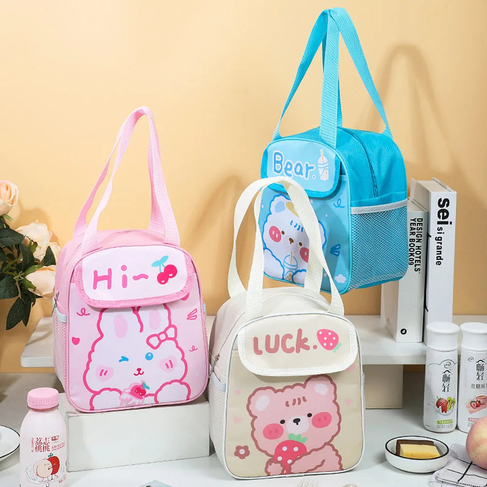 Thermal Bag Food Storage bag Student lunchbox cool bag for Children Food Container for Kids School small Thermal Lunch food Bag
