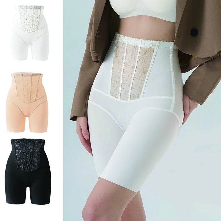 1pcs Seamless Belly Shaping Briefs Embroidery Lifting Hip Pants Slimming Panties Women Potent Shaper Underwear Safety Panty