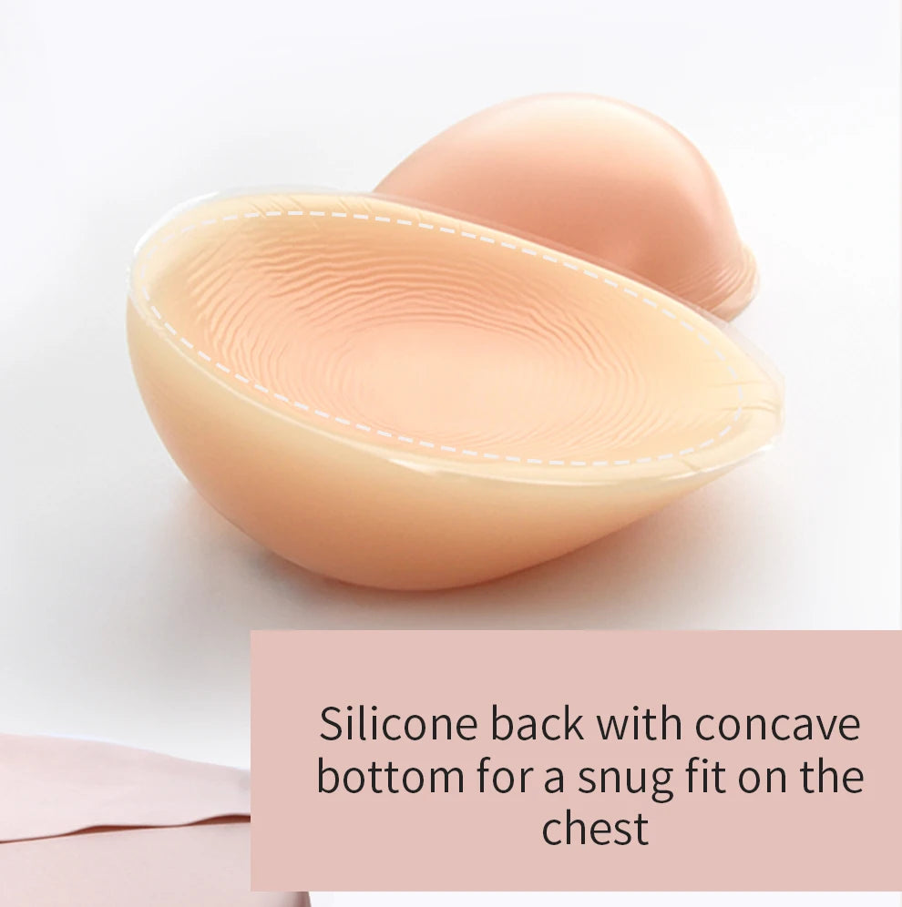 Large 2 In 1 Silicone Breast Pocket Bra Underwear Small Chest Becoming a Big Chest Pad Simulation Cartoon Chest Seamless