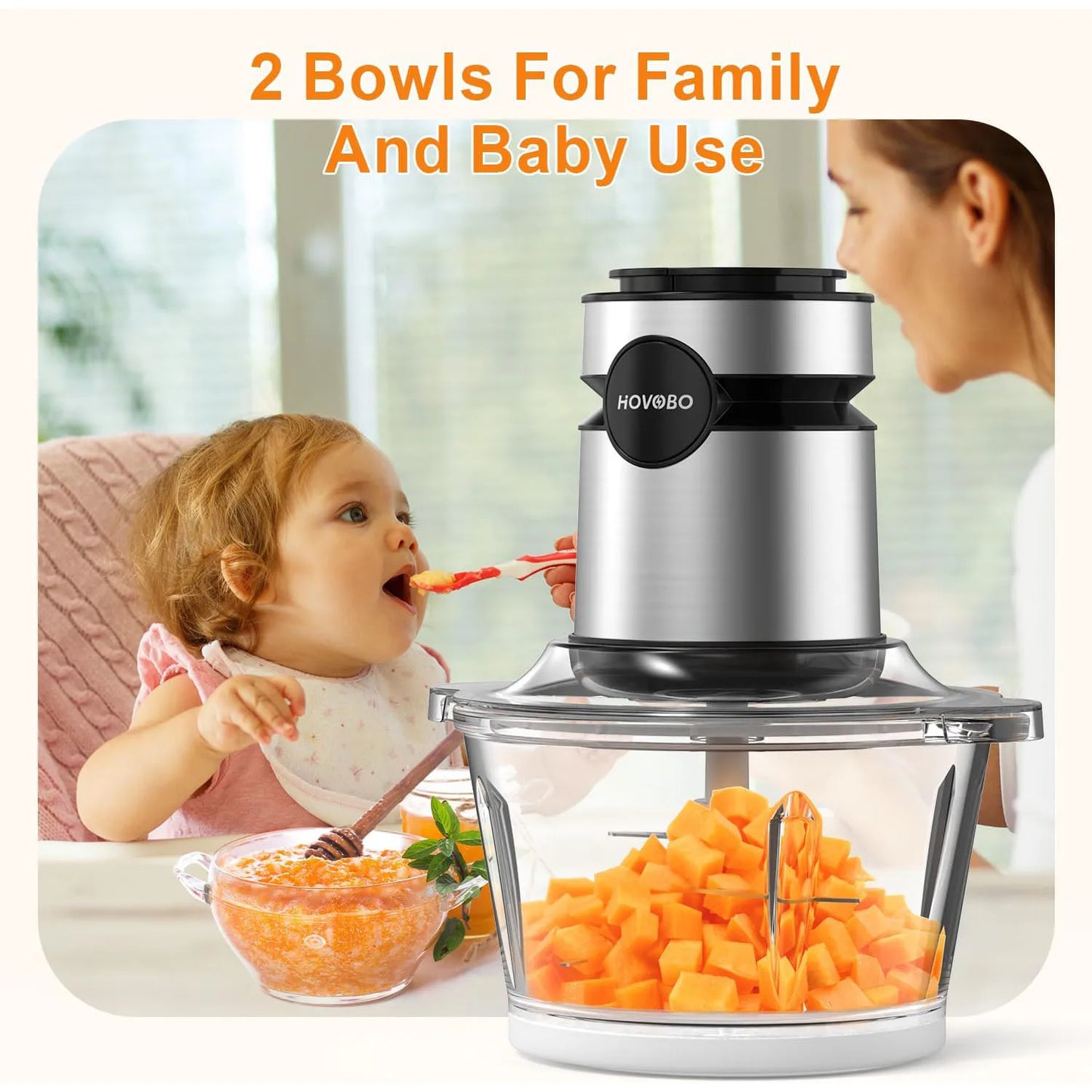 2 Speeds 500W Electric Food Processor 2L Meat Grinder Mincer kitchen Blender Food Processor Slicer Vegetable Food Chopper Meat