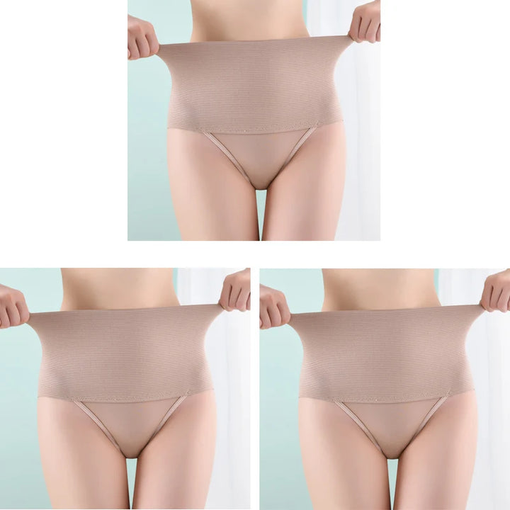3pcs Women High Waist Shaping Brief Body Shaper Slimming Underwear Butt Lifter Control Pantie Plus Size Sexy Shapewear Panty