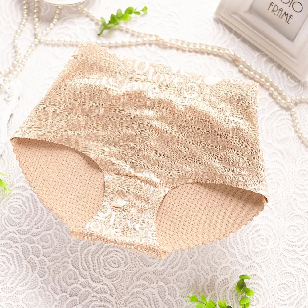 Women Sexy Buttocks Shapewear Fake Ass Letter Panties Triangle Butt Lift Panty Peach Booty Enhancer Underwear Hip Padded Briefs