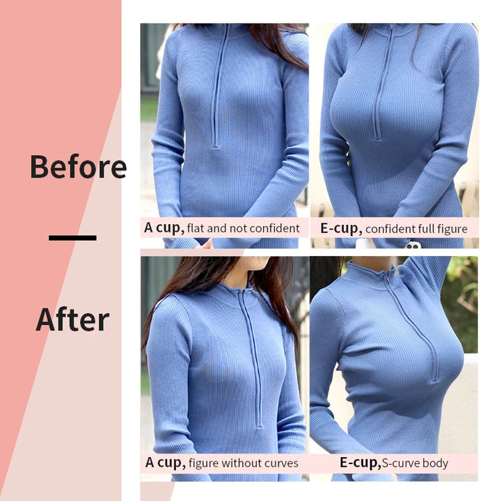 Large 2 In 1 Silicone Breast Pocket Bra Underwear Small Chest Becoming a Big Chest Pad Simulation Cartoon Chest Seamless