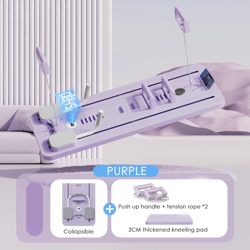 Multifunctional Fitness Plate Abdominal Board Push up Board automatic rebound abdominal muscle curling, Home Fitness Shape