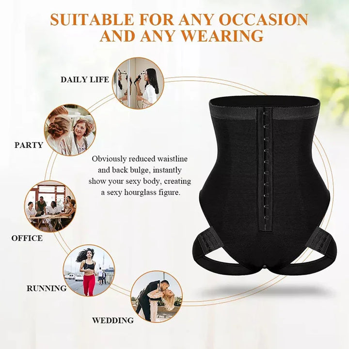 High Waist Abdomen Butt Lifter Control Panties Brief Booty Lift Seamless Shapewear Slimming Pulling Underwear Body Shaper