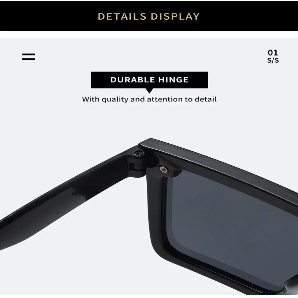 KLASSNUM One Piece Square Sunglasses Men Women Sports Driving Sunglasses Oversized Frame Luxury Brand Disigner 2025 Sun Glasses