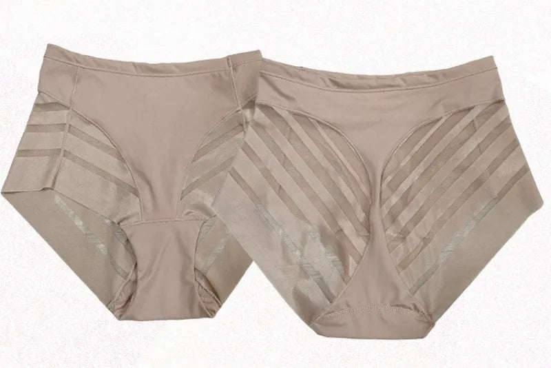 High Rise Briefs Women Seamless Panties High Elastic Panties Tummy Control Shapewear Glossy Underwear Sexy Lingerie M-3XL