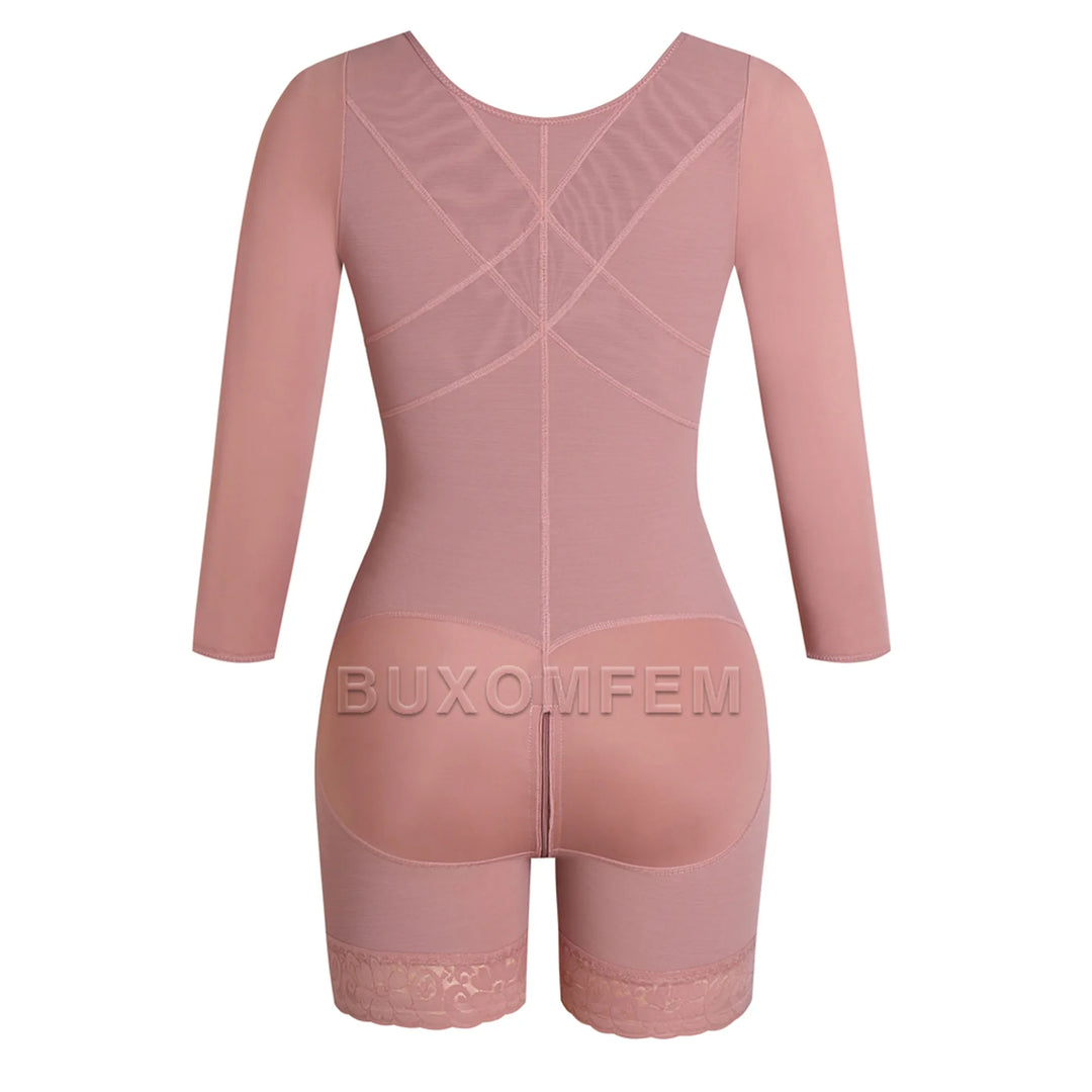 Seamless Shaped Up Tummy Control Shapewear with Bra BBL Bodysuits Invisible Front Breasted Modeling Fajas for Oversized Ladies