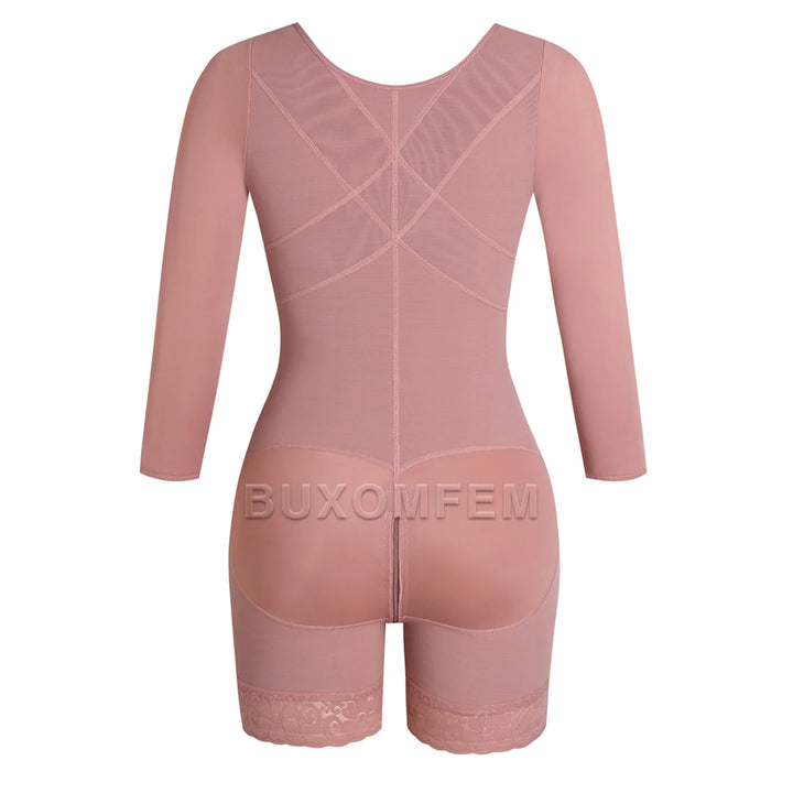 Seamless Shaped Up Tummy Control Shapewear with Bra BBL Bodysuits Invisible Front Breasted Modeling Fajas for Oversized Ladies